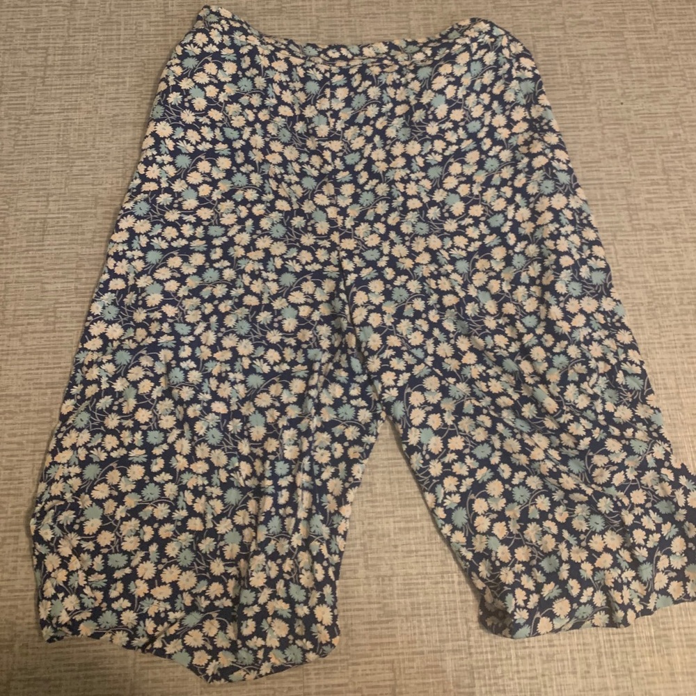 Madewell Floral Cropped Pants